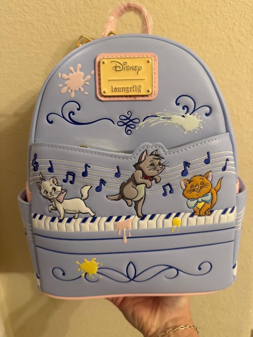 NWT Loungefly The Aristocats Lilac and Pink Mini Backpack